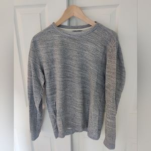 Marine Layer Gray Long Sleeve Crewneck Sweater - Men's Size Medium